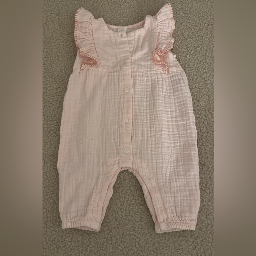 H&M Pink Ruffled Baby Romper